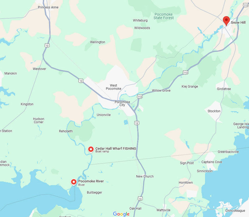 pocomoke river map