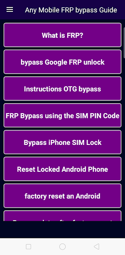 Any Mobile FRP bypass Guide screenshots 1